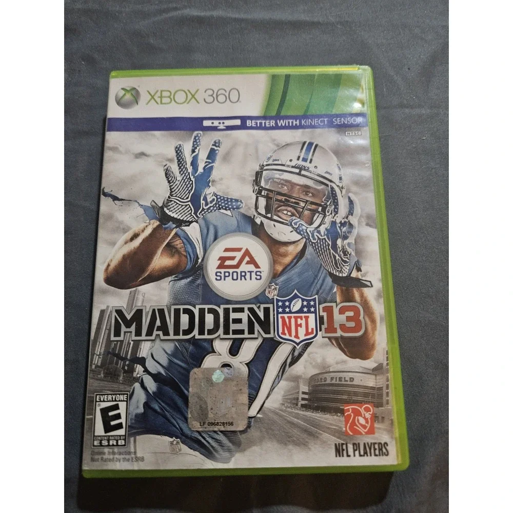Madden NFL 13 Xbox 360 EA Sports Football Game Calvin Johnson Jr Cover CIB